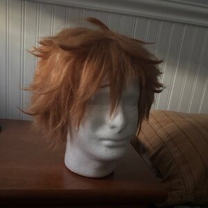Genshin Impact Childe Red Orange Anime Cosplay Wig